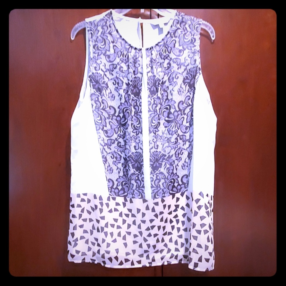 CAbi Luxurious Creamy ( & Grey )Tunic